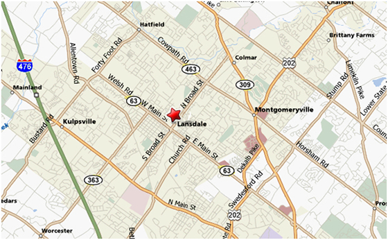 Lansdale Office Map